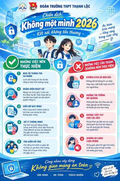 HƯỞNG ỨNG CHIẾN DỊCH: KHÔNG MỘT MÌNH – KẾT NỐI KHÔNG TỔN THƯƠNG